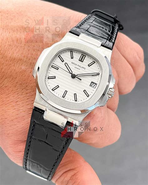 patek philippe strap size|Patek Philippe nautilus leather strap.